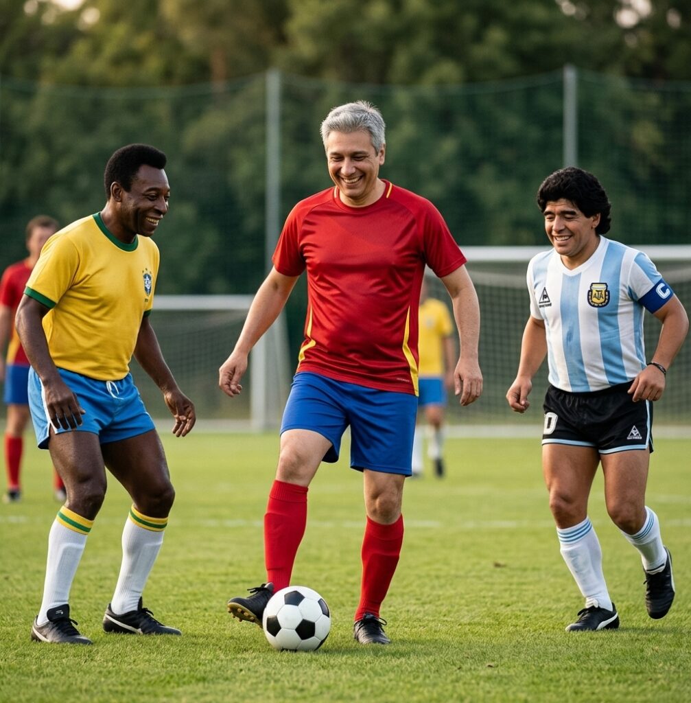 Salto cuántico con TheAntagonist34, Maradona y Pelé, cosas de nuestros tiempos